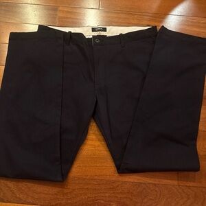 The Kennedy Denim Mfg Co Straight Fit Modern Slim Navy Chino Pants Size 36 x 33